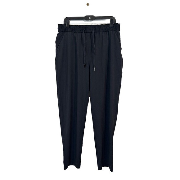 Lululemon Womens 12 Keep Moving Pant Pull On Drawstring Black